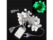 50 LED 5M Christmas Valentine s Day Wedding Party Decoration String Lights with DC Joint EU 220V Waterproof Level IP44 A Variety of Colors Green