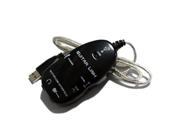 Black Guitar to USB Interface Link Cable Audio Adapter for PC MAC Recording