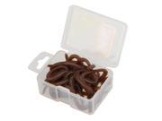 17pcs 10cm Soft Simulation Worms Artificial Fishing Lures Lifelike Tackle Baits Fishy Smell with Box
