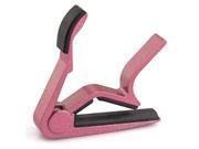 Clamp Key Trigger Capo for Acoustic Electric Classic Guitar Pink