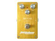 AROMA AMD 1 Blues Distortion Electric Guitar Effect Pedal True Bypass with Aluminum Alloy Housing Golden