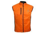 THZY ARSUXEO Men Women Ultrathin Spring Autumn Running Cycling Bicycle Vest Windproof Sleeveless Coat Jacket Clothing Casual Waterproof Orange XL