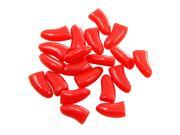 Red XL 20Pcs Soft Pet Paw Claw Control Dog Cat Nail Caps Cover