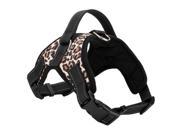Service Dog Harness Vest Service Dog Harness Vest Cool Comfort Oxford cloth for dogs Leopard grain S