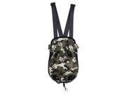 Pet dog chest double shoulder bag backpack Camouflage L