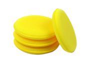 12x Waxing Polish Wax Foam Sponge For Clean Cars Vehicle Glass yellow