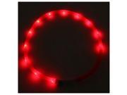 Waterproof Rechargeable USB LED Flashing Light Band Belt Safety Pet Dog Collar Red
