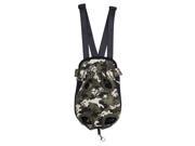 Pet dog chest double shoulder bag backpack Camouflage XL