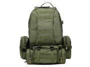 THZY 55L 3D Outdoor Molle Military Tactical Backpack Rucksack Trekking Bag Camping Army Green