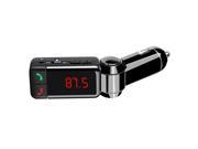LCD Bluetooth Car Kit MP3 FM Transmitter USB Charger Handsfree For Cell Phone Black