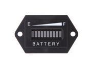 12 24 Volt Golf Cart Digital LED Battery Status Charge Indicator Monitor Black