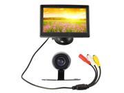 THZY 5 inch TFT LCD in the Rear View Monitor parking backup camera with NTSC PAL video format Display resolution 320x240 Waterproof IP67 IP68 of 170 ° angl