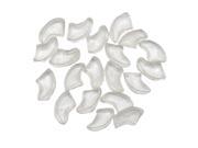 SODIAL 20 pcs Soft Nail Caps For Cat Pet Claw Control Paws off Adhesive Glue Natural Size M