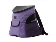 Dog Cat Pet Soft sided Pet Carrier Mesh Pup Pack Travel Cat Litter Travel Backpack Dog House with Mesh Window for Pet Backpack Pet Carrier Purple M