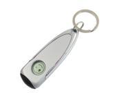 Silver Tone LCD Anti static Static Discharger with Metal Keyring