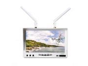 7 inch 5.8G 32CH HD Monitor Built in DVR With Lipo Battery Wireless AV Receiver All in one For FPV System White