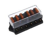 THZY Universal Car Truck Vehicle 6 Way Circuit Automotive Middle sized Blade Fuse Box Block Holder