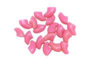 SODIAL 20 pcs Soft Nail Caps For Cat Pet Claw Control Paws off Adhesive Glue Light Pink Size S