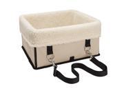 Waterproof Easy Folding Pet Car Seat Carrier Car Booster Seat for Small Dogs Cats Animals Beige