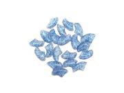 20 pcs Soft Nail Caps For Cat Pet Claw Control Paws off Adhesive Glue With Glitter Blue S