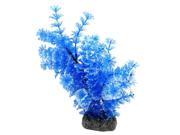 Plastic Aquarium Plant Grass Decorative Blue White