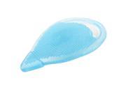 Portable Light Blue Silicone Facial Cleaning Pad Brush Cosmetic Tool