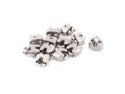 2mm 1/16 Inch Stainless Steel Wire Rope Cable Clamp Fastener 12pcs 2mm 1/16 Inch Stainless Steel Wire Rope Cable Clamp Fastener 12pcs