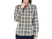 Debao long sleeve collar plaid women shirt small and fresh sports leisure women pure cotton shirt s 3016 S