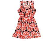 Red Summer Women New Casual Print Eagle Hollow Back Sleeveless Dresses Clothing L