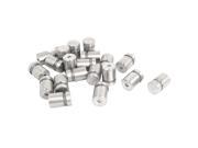THZY 20pcs Frameless Glass 16mm x 20mm Stainless Steel Standoff Pins Clamp