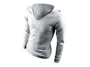 man autumn spring elegant fashion long sleeve fitness casual cotton sport suit hoodies sweatshirts men light gray 2XL