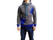 Fashion New Contract Color Hoodies Sweatshirts Men Casual Slim Outerwear Coat Dark Gray and Blue 2XL Fashion New Contract Color Hoodies Sweatshirts Men Casual Slim Outerwear Coat Dark Gray and Blue 2XL