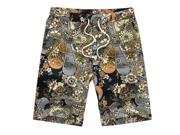 Classic Flower Print Design Men s Shorts Linen Breathable Fast Dry Men Casual Beach Shorts Mens Boardshorts Q 3XL