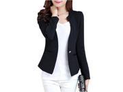 New Fashion Spring Women Slim Blazer feminino Coat Casual Jacket Long Sleeve One Button Suit Black Ladies Blazers Work Wear Blazer M