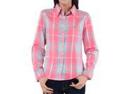 Debao long sleeve collar plaid women shirt small and fresh sports leisure women pure cotton shirt s 3020 S