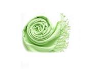 THZY Winter Women Trendy Wrap Fashionable Scarf Wool Blends Soft Warm Long Large Shawl Tassels fruit Green
