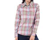Debao long sleeve collar plaid women shirt small and fresh sports leisure women pure cotton shirt s 3022 XL