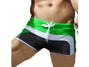 Fashion Swimsuit Swimming Trunks Swimwear for Men Green White Gray M