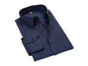 New Business Casual Long Sleeve Turn-down Collar Striped Men Dress Shirts Men Clothes Camisa Masculina -2108#,4XL New Business Casual Long Sleeve Turn-down Collar Striped Men Dress Shirts Men Clothes Camisa Masculina -2108#,4XL