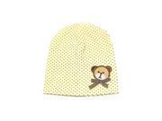 Baby Girls Boys Winter Cap Dot Bear Cotton Blended Hat yellow