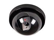 THZY Black Indoor Outdoor CCTV Fake Dummy Dome Security Camera with Flashing RED LED Light