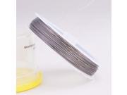 THZY Tiger Tail Wire for Pearl Thread 90m 0.38 mm Silver
