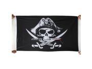 THZY Pirate flags Caribbean skull head skull pirate skeleton sabre Jolly roger 150 x 90cm