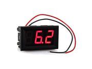 Mini Panelmeter Voltage Voltmeter DC 7 120V 20mA Red Two Cables