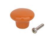 5 x Round Ceramic Kitchen Cabinet Handles Pull Buttons pull handle Orange