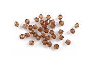 THZY Lot 1000Pcs Mixed Colors Faceted Clear Crystal Acrylic Bicone Spacer Beads 4mm coffee