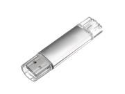 32GB USB Memory Stick OTG Micro USB Flash Drive Mobile PC silver