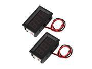 2 mini digital voltmeter voltage meter LED display panel 3.0-30V 2 mini digital voltmeter voltage meter LED display panel 3.0-30V
