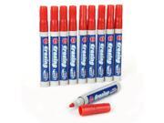 THZY 10 PCS Erasable Whiteboard Marker Red Pencil For Office Home School