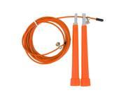 SODIAL Steel Wire Skipping Adjustable Jump Rope Crossfit Fitnesss Equipment Orange